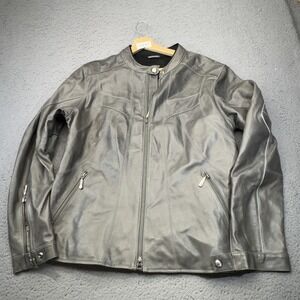 Hein Gericke Jacket Womens 14 Leather‎ Motorcycle Biker Cafe Racer Zip Riding